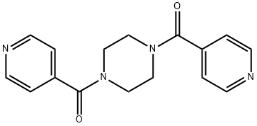 [4-(pyridine-4-carbonyl)piperazin-1-yl]-pyridin-4-ylmethanone Structure