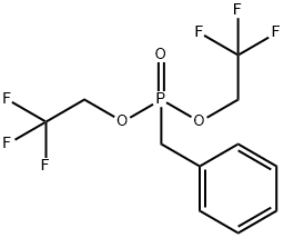 bis(2,2,2-trifluoroethyl) benzylphosphonate Struktur