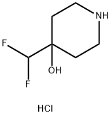 4-(difluoromethyl)piperidin-4-ol hydrochloride Structure