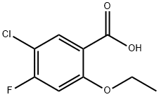 5-CHLORO-2-ETHOXY-4-FLUOROBENZOIC ACID Struktur