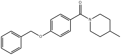 1-[4-(benzyloxy)benzoyl]-4-methylpiperidine Struktur