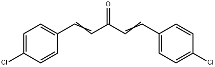 (1E)-1,5-bis(4-chlorophenyl)penta-1,4-dien-3-one Struktur