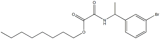 Acetic acid, [[1-(3-bromophenyl)ethyl]amino]oxo-, octyl ester Struktur