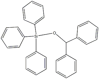 Silane, (diphenylmethoxy)triphenyl- Struktur