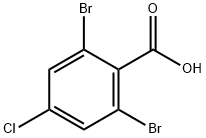 Benzoic acid, 2,6-dibromo-4-chloro- Struktur