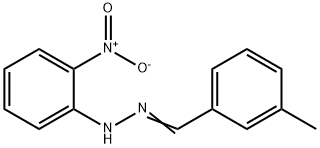 1-(3-methylbenzylidene)-2-(2-nitrophenyl)hydrazine Struktur