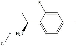 (1S)-1-(2-FLUORO-4-METHYLPHENYL)ETHYLAMINE HYDROCHLORIDE Struktur