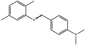 N-[4-(dimethylamino)benzylidene]-2,5-dimethylaniline Struktur