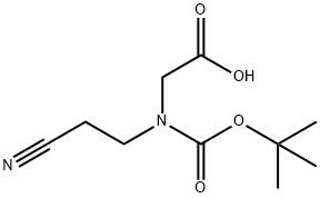 N-BOC-N-(2-CYANOETHY)GLYCINE Struktur