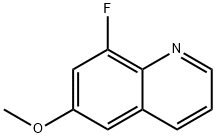 8-Fluoro-6-methoxy-quinoline Struktur