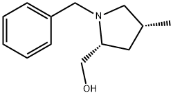 ((2R,4R)-1-benzyl-4-methylpyrrolidin-2-yl)methanol Struktur