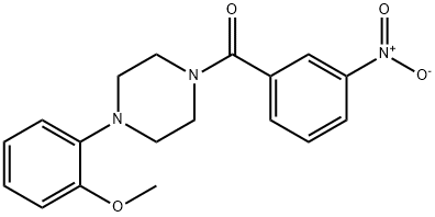 (4-(2-methoxyphenyl)piperazin-1-yl)(3-nitrophenyl)methanone Struktur