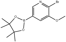 2-Bromo-3-methoxypyridine-5-boronic acid pinacol ester Struktur