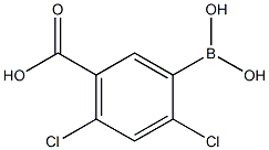 5-Carboxy-2,4-dichlorophenylboronic acid Struktur