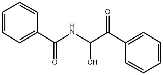 N-(1-hydroxy-2-oxo-2-phenylethyl)benzamide Struktur