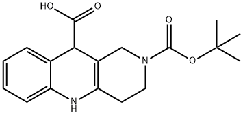 2-(tert-butoxycarbonyl)-1,2,3,4-tetrahydrobenzo[b][1,6]naphthyridine-10-carboxylic acid Struktur