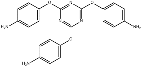 Benzenamine,4,4',4''-[1,3,5-triazine-2,4,6-triyltris(oxy)]tris- Struktur