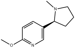 2-methoxy-5-[(2S)-1-methylpyrrolidin-2-yl]pyridine Struktur