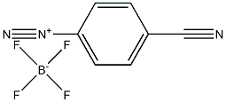 Benzenediazonium, 4-cyano-, tetrafluoroborate(1-) Struktur