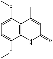 2(1H)-Quinolinone,5,8-dimethoxy-4-methyl- Struktur