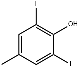 Phenol, 2,6-diiodo-4-methyl- Struktur