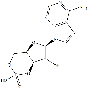 9H-Purin-6-amine,9-(3,5-O-phosphinico-b-D-xylofuranosyl)- (9CI) Struktur