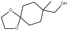 1,4-Dioxaspiro[4.5]decane-8-methanol, 8-methyl- Struktur