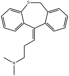 (3Z)-3-(6H-benzo[c][1]benzothiepin-11-ylidene)-N,N-dimethylpropan-1-amine Structure