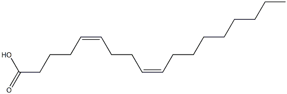 5,9-Octadecadienoicacid, (5Z,9Z)- Struktur