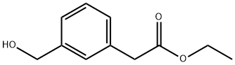 BENZENEACETIC ACID, 3-(HYDROXYMETHYL)-, ETHYL ESTER Struktur