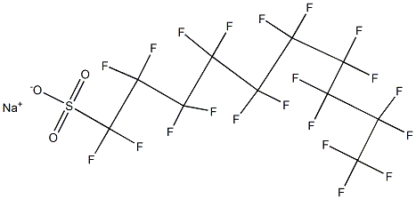 sodium:1,1,2,2,3,3,4,4,5,5,6,6,7,7,8,8,9,9,10,10,10-henicosafluorodecane-1-sulfonate Struktur