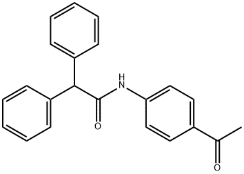 N-(4-Acetyl-phenyl)-2,2-diphenyl-acetamide Struktur