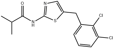 N-(5-(2,3-dichlorobenzyl)thiazol-2-yl)isobutyramide Struktur