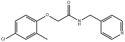 2-(4-chloro-2-methylphenoxy)-N-(4-pyridinylmethyl)acetamide Struktur