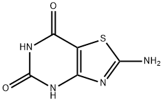 Thiazolo[4,5-d]pyrimidine-5,7(4H,6H)-dione, 2-amino- Struktur