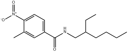 N-(2-ethylhexyl)-3-methyl-4-nitrobenzamide Struktur