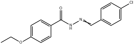 N'-(4-chlorobenzylidene)-4-ethoxybenzohydrazide Struktur