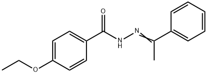 4-ethoxy-N'-(1-phenylethylidene)benzohydrazide Struktur