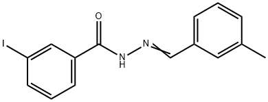 3-iodo-N'-(3-methylbenzylidene)benzohydrazide Struktur