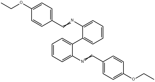 N,N'-bis(4-ethoxybenzylidene)-2,2'-biphenyldiamine Struktur