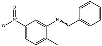 N-benzylidene-2-methyl-5-nitroaniline Struktur