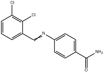 4-[(2,3-dichlorobenzylidene)amino]benzamide Structure