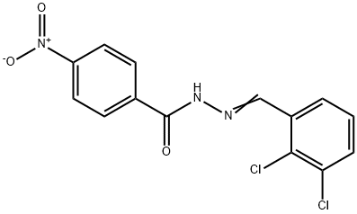 N'-(2,3-dichlorobenzylidene)-4-nitrobenzohydrazide Struktur