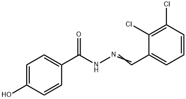 N'-(2,3-dichlorobenzylidene)-4-hydroxybenzohydrazide Struktur