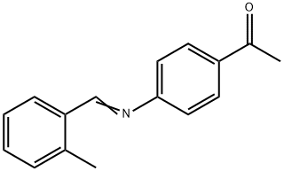 1-{4-[(2-methylbenzylidene)amino]phenyl}ethanone Struktur