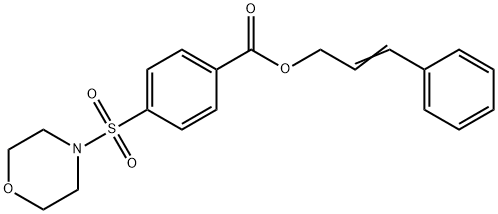 cinnamyl 4-(morpholinosulfonyl)benzoate Struktur