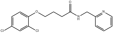 4-(2,4-dichlorophenoxy)-N-(pyridin-2-ylmethyl)butanamide Struktur