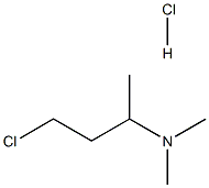 4-Chloro-N,N-dimethyl-2-butanamine Hydrochloride Struktur