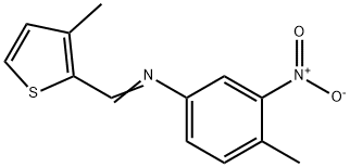 (4-methyl-3-nitrophenyl)[(3-methyl-2-thienyl)methylene]amine Struktur