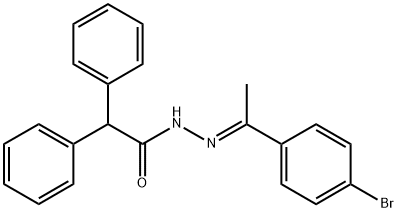 N'-[1-(4-bromophenyl)ethylidene]-2,2-diphenylacetohydrazide Struktur